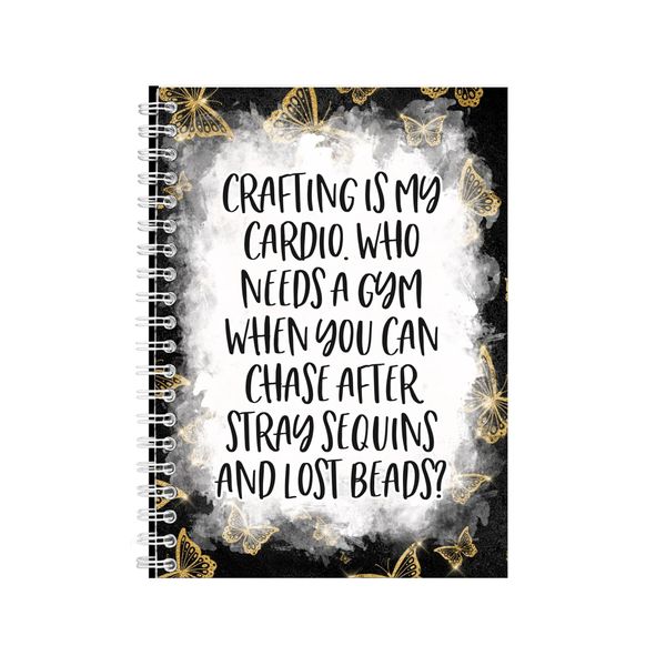 Crafting Is My Cardio Notebook Crafting Gift Idea A4 Notepad Pad 85
