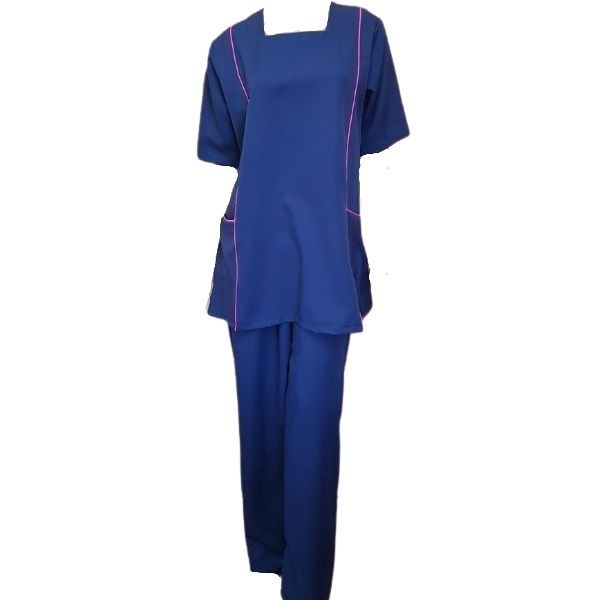 Staff or Domestic Uniform - Navy &amp; Pink