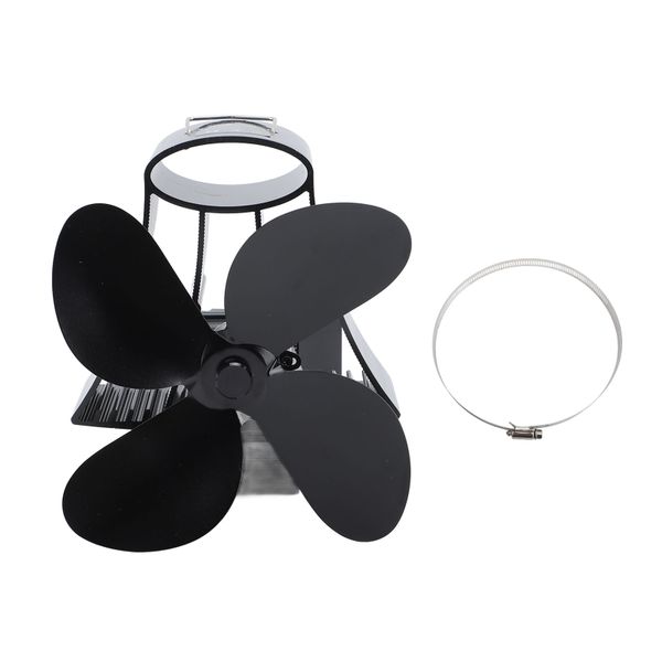 Four Blade Silver Pipe Fan Magnetic Self Generated Electricity