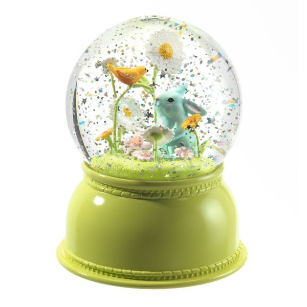 Djeco Sparkling Snow Globe Nightlight - Rabbit
