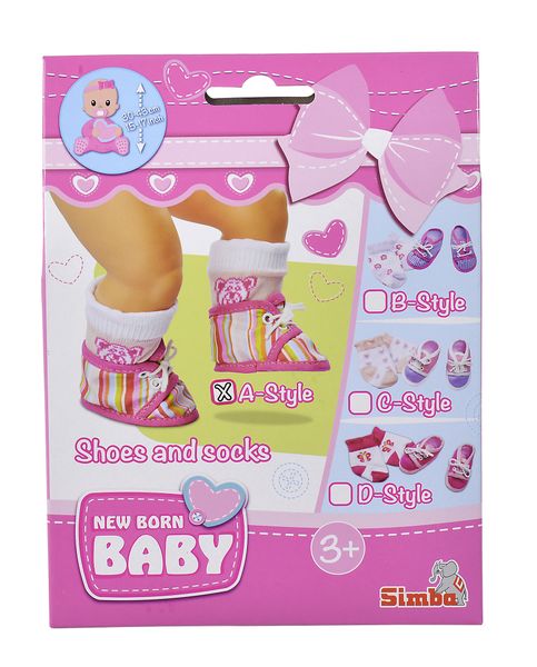 New Born Baby Shoes and Socks 4 assorted Blind Pack