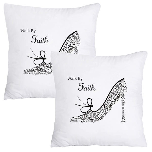 Scatter Cushion Cover Set - Walk by faith not by sight