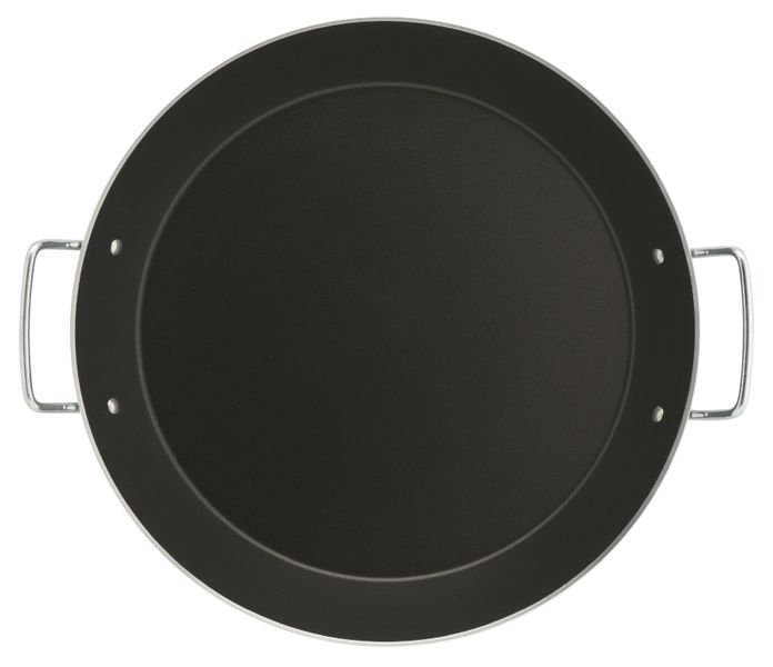 Piardi Vulcano Grey Paella Pan w/ Nylon Spoon 38cm