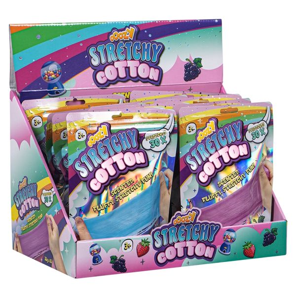 OOOZY - 10 Pack Stretchy Cotton Carton - Scented Fluffy Slime - Party Packs