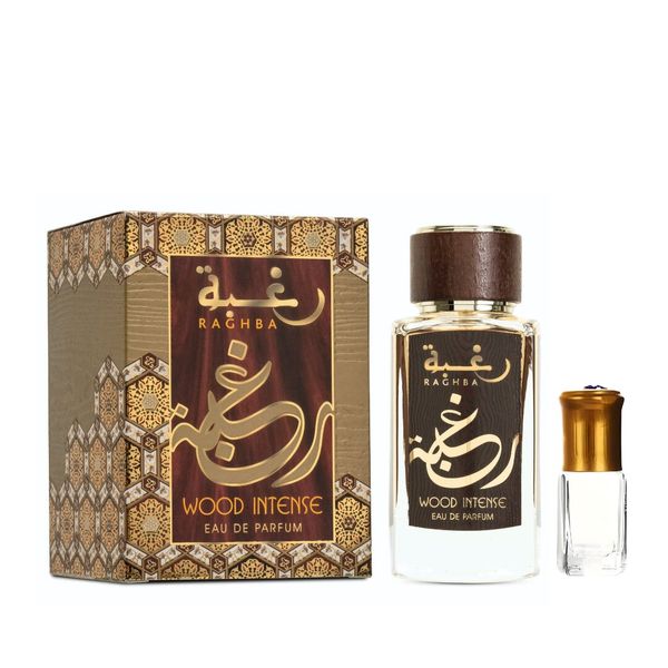 Raghba Wood Intense Eau de Parfum - 100ml + Perfume Oil Gift