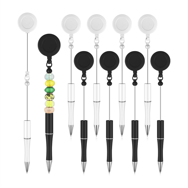 10 Pcs Bead Pens Black Ink Ballpoint Pen Diy Pen