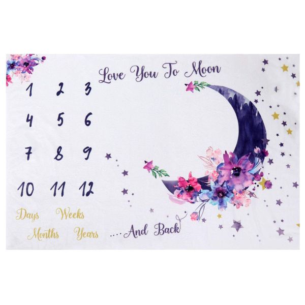 Milestone Baby Blanket - Moon