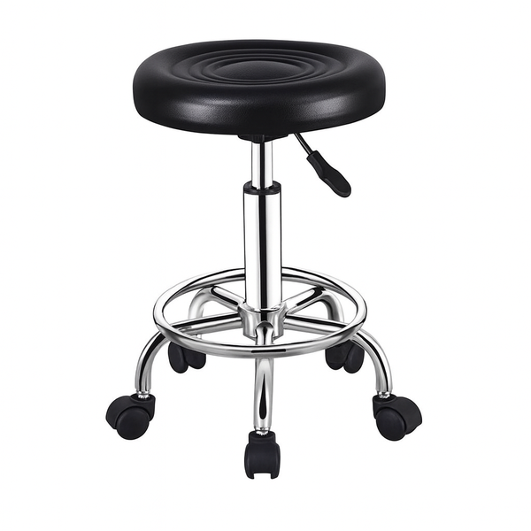 Doctor Stool - Adjustable Swivel Medical Chair with Wheels &amp; Footrest