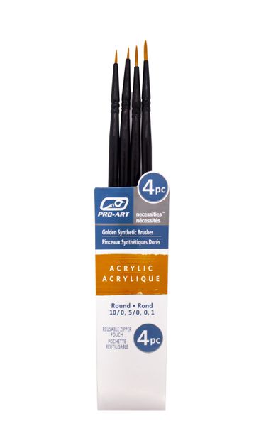 PRO-ART Acrylic Brush Set 4 Pc
