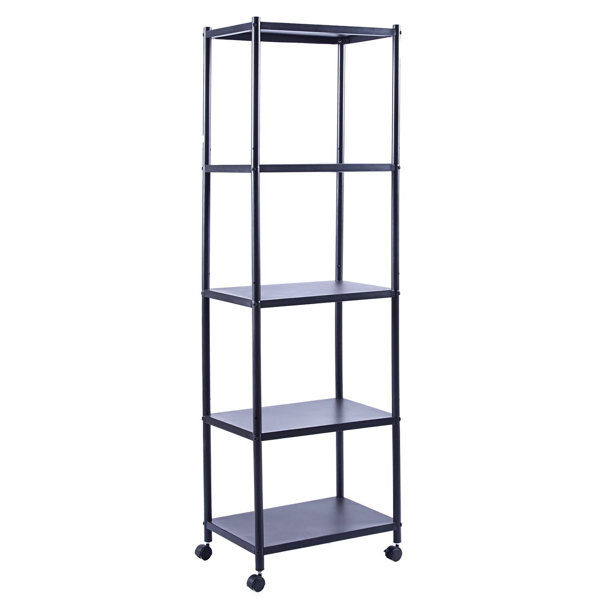 5-Tier Standing Metal Storage Shelf Units with Wheels | Shop Today. Get ...