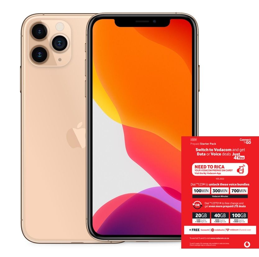 Apple IPhone 11 Pro 256GB Gold GAN Vodacom Sim Card Pack Shop 