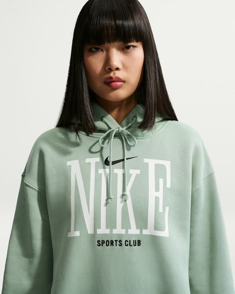 Nike Women's Sportswear Phoenix Fleece Oversized Graphic Hoodie - Steam