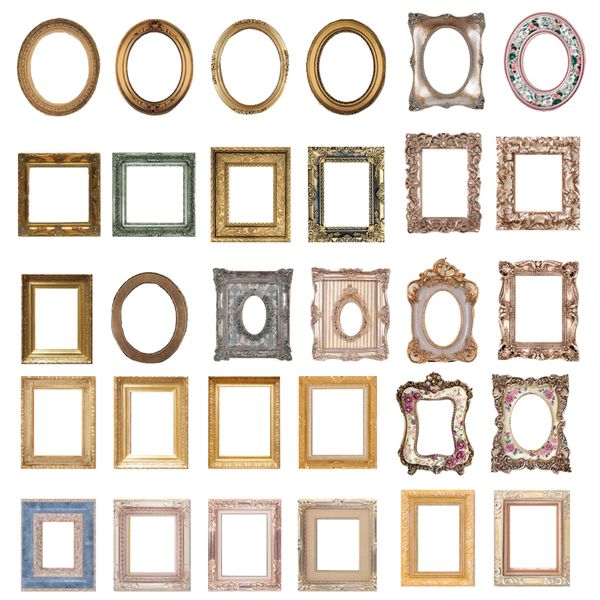 Craft Scrapbooking Journaling Paper Vintage Style Frames Set 60pc (10cm)