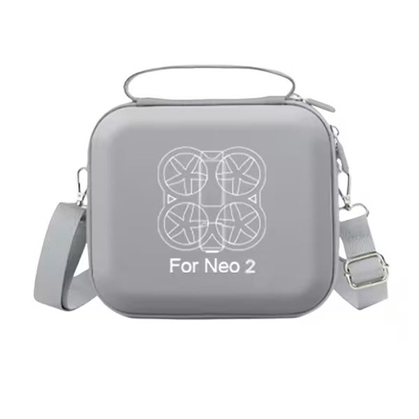 Grey Carry Case Compatible for DJI Neo 2 Standard 3 Batteries Max