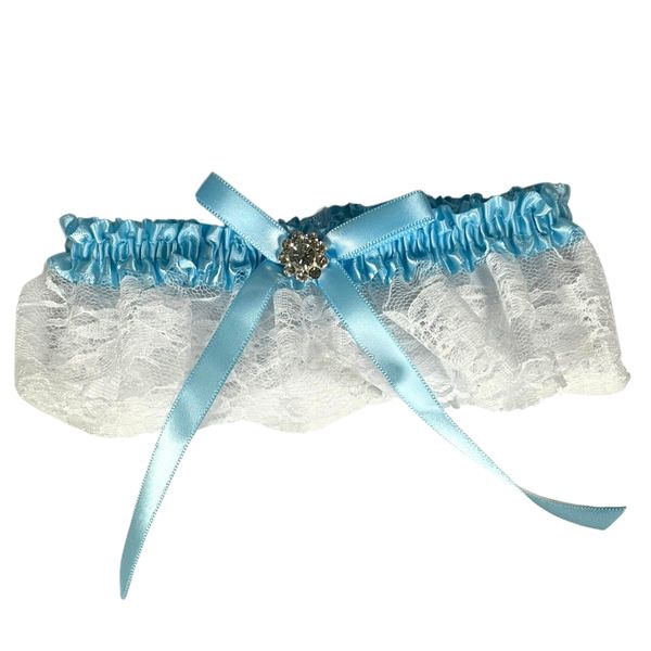 Blue Garter with diamond