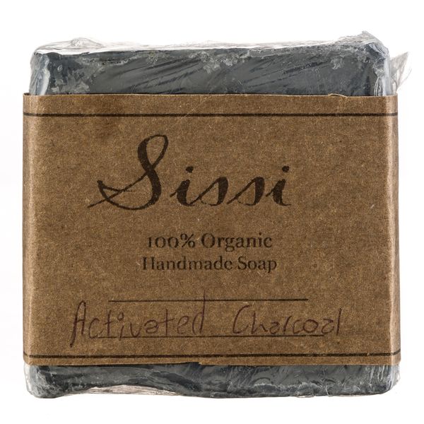 Sissi Activated Charcoal Organic Soap Bar for Fresh &amp; Healthy Skin