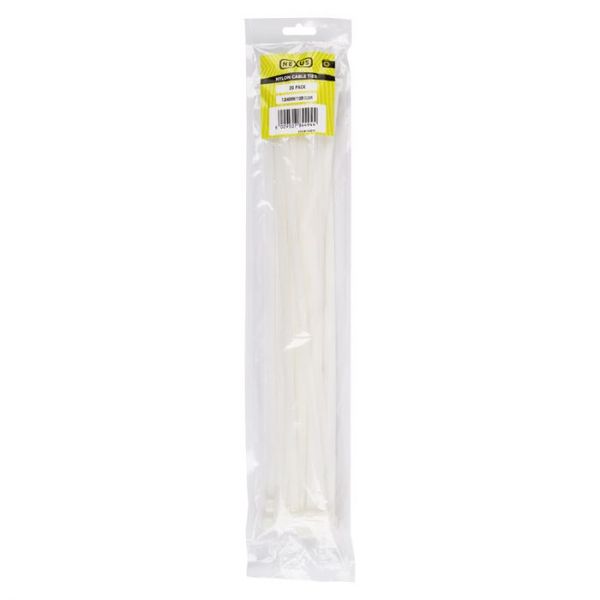 Nexus Cable Ties 7.2x400mm T120r 20pk Clear
