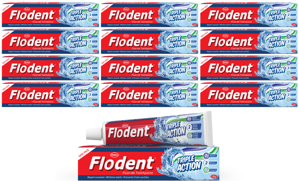 Flodent Triple Action Toothpaste - 100g