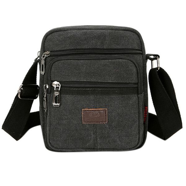 Square Large Capacity Crossbody Bag-black