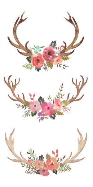 Tattoo - Waterproof High-Quality Skin Safe - Three Flower Heads