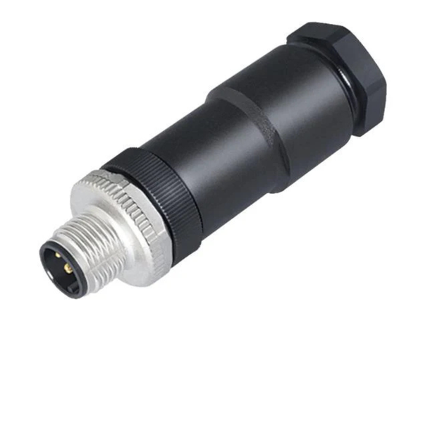 99-0437-19-05 - M12 A-Coded 5-Pin Male Power Connector, IP67, 8-10mm Cable