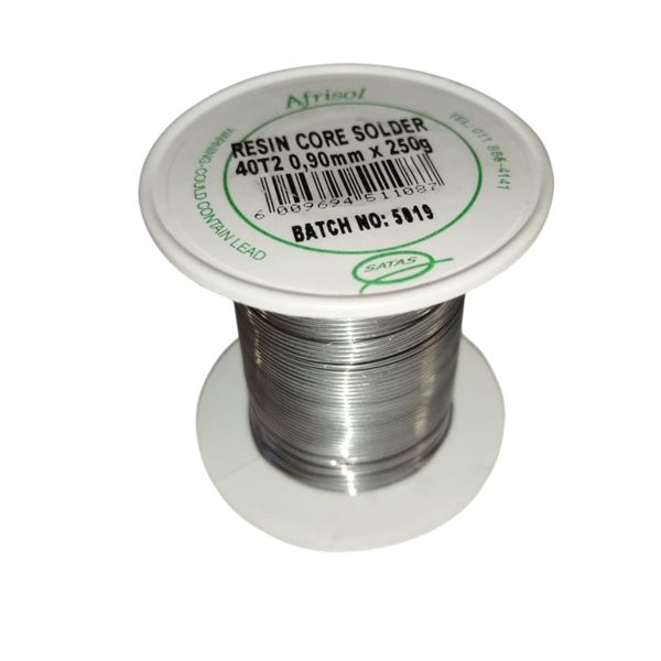 Afrisol Resin Core Solder 40T2 - 0.90mm - 250g