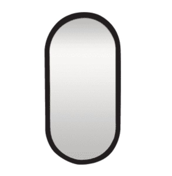 Elegant Alhamba Mirror - Black (1200 x 600mm)