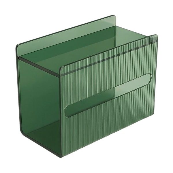 Elegant Acrylic Tissue Box Organizer - Green