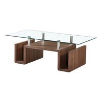 Smte - Coffee Tables - Glass Top - Brown Colour