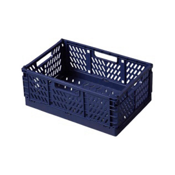 Folding Storage Box Basket Utility Cosmetic Container Desktop Yellow