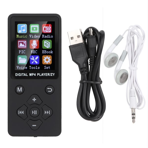 T1 Music MP3 MP4 Player Bluetooth Support 32G Memory Card Black