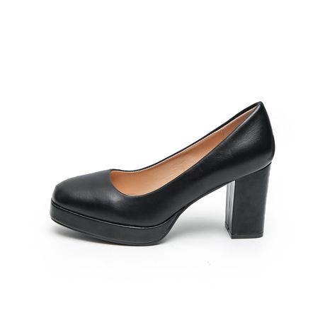 High block heel clearance pumps