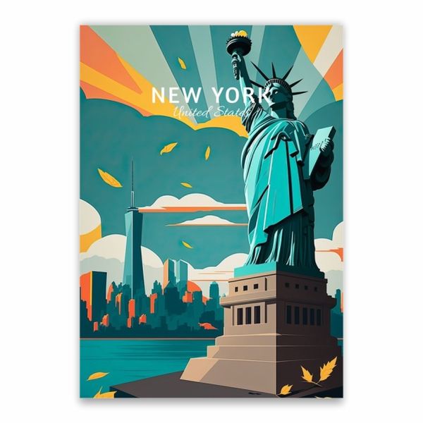 New York United States Poster - A1