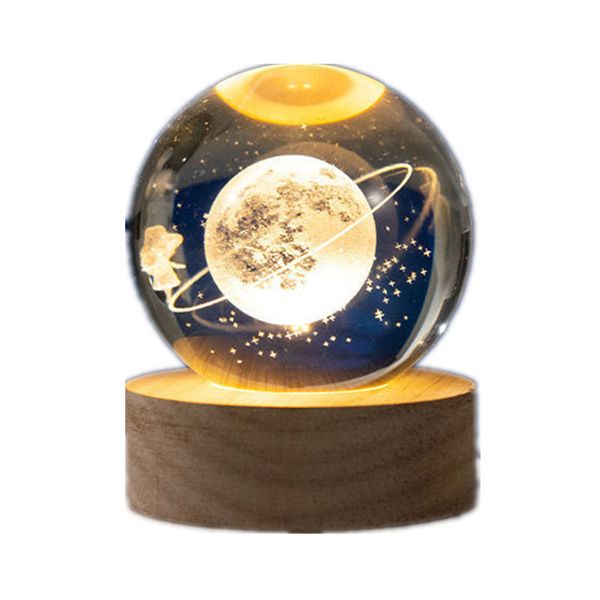 Cosmic Walk Crystal Ball with Luminous Base Size: M