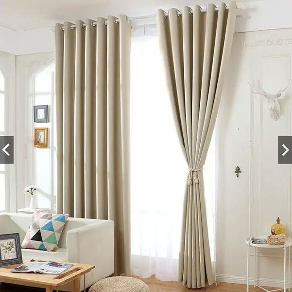 DOT Readymade 100% Blackout Eyelet Curtain-Cream