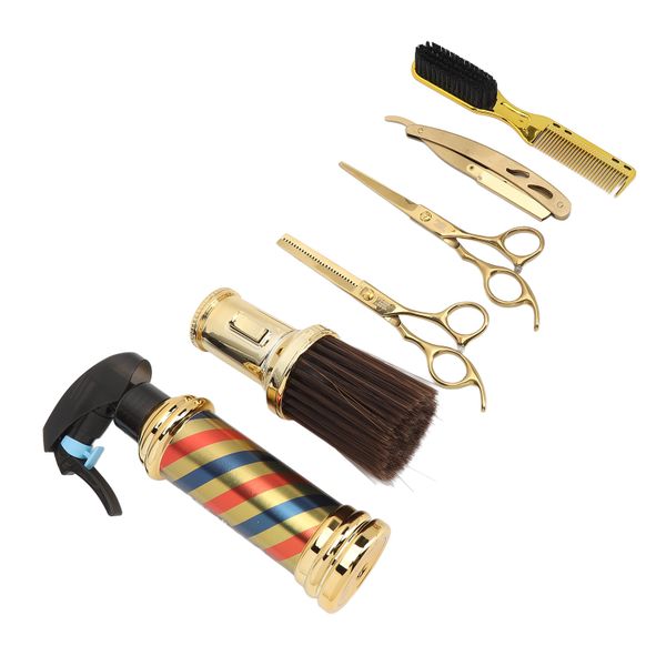 Haircut Scissors Set 6pcs with Thinning Scissors Comb