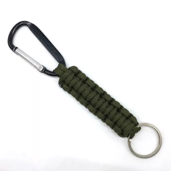 YALLI Outdoor Camping Survival Key Ring Green