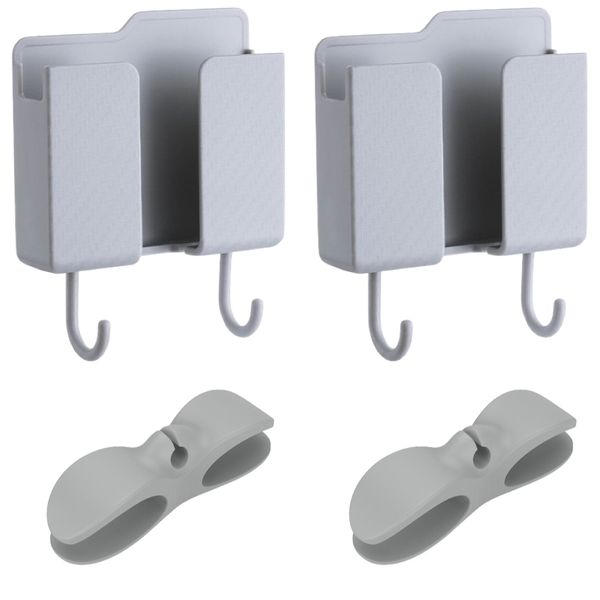 Home Office Wall Mount Device Storage Box &amp; Cable Organisers - Set of 4