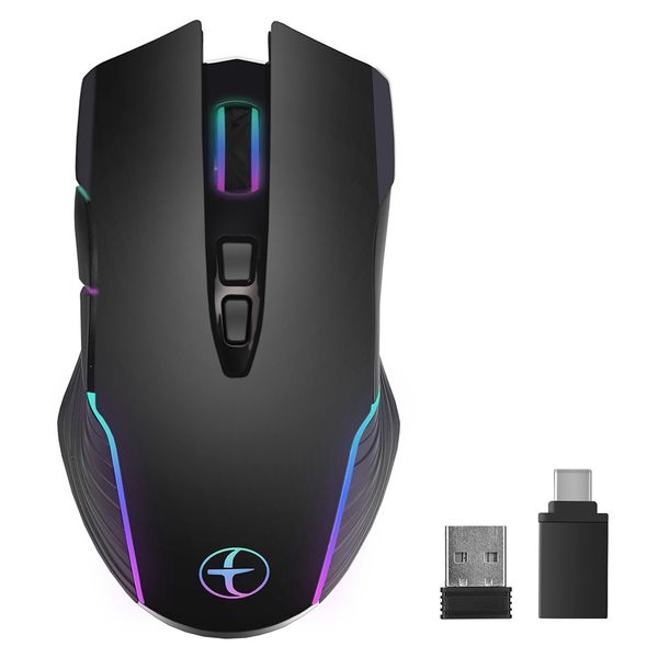 2.4G Wireless Mouse Jiggler Portable Mouse with 7 Keys