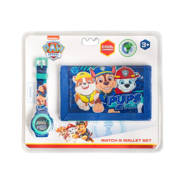 PAW PATROL By Nickelodeon Official Licensed Kids Watch &amp; Wallet Set