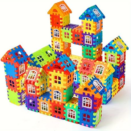 195 Pieces Classic Interlocking Buliding Blocks Set Toys for Boys & Girls