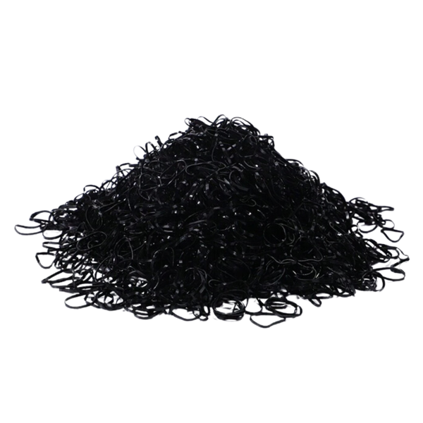 Mini Rubber Hair Bands - 1000 Pieces