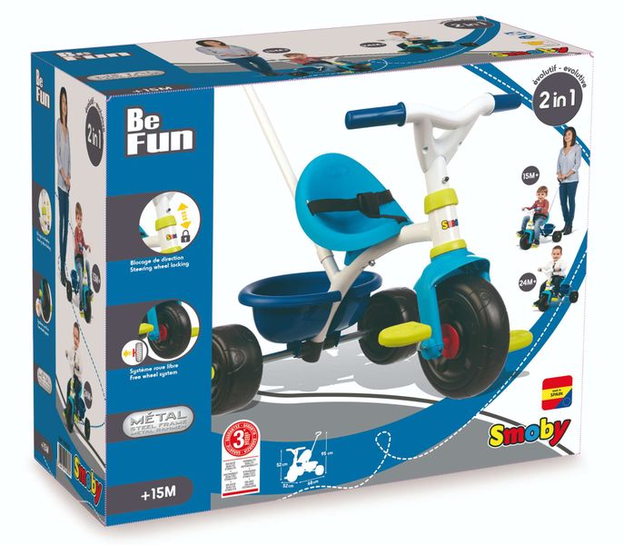 Smoby Be Fun Tricycle Blue
