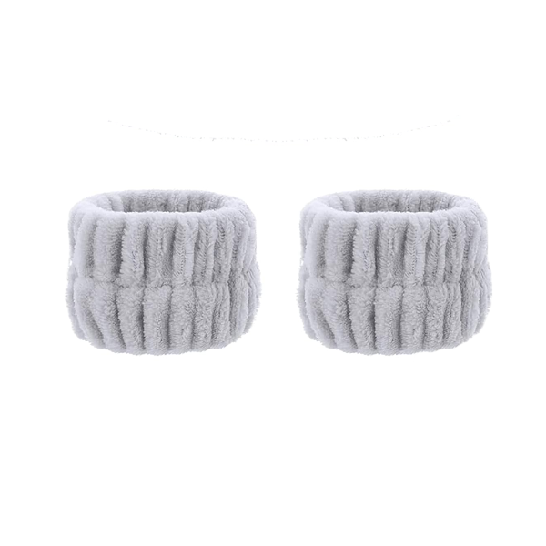 High Quality 2 Pieces Absorbent Microfiber Wrist Washbands - Pink