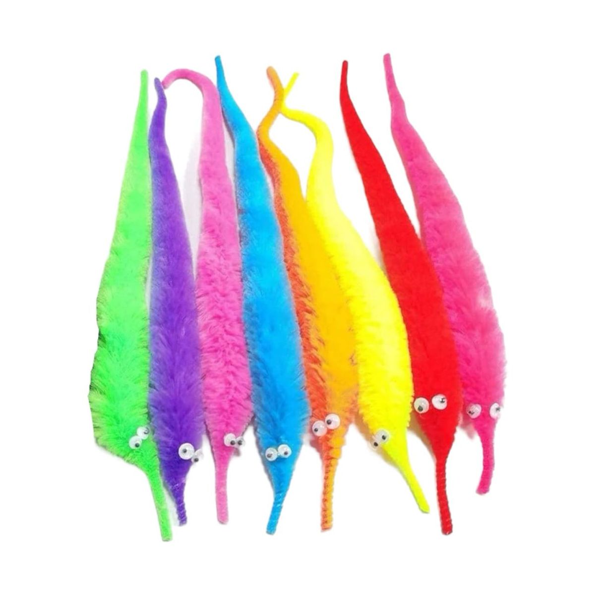 Magic Worm Toys Wiggly Twisty Fuzzy Worm Pack Of 8 | Shop Today. Get it ...