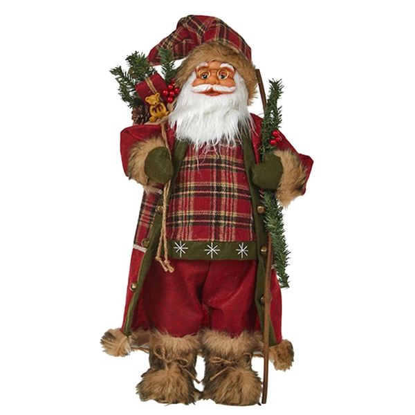 Toy Santa Claus Doll Standing Figurine Ornament -30cm