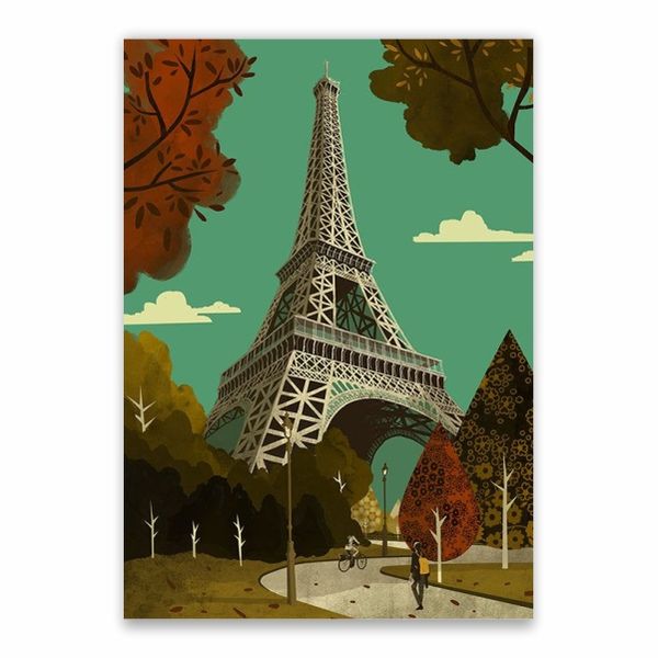 Eiffel Tower Walkway Poster - A1