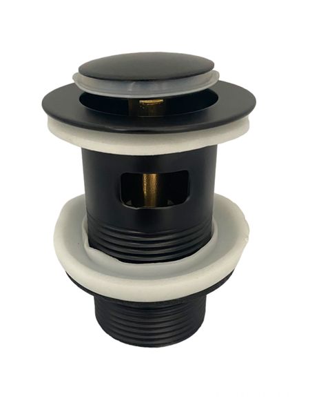 Matt Black Pop Up waste - Slotted