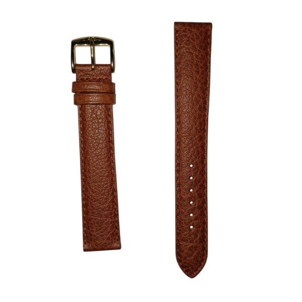 Brown Buffalo Grain Bio-Comfort Watch Strap