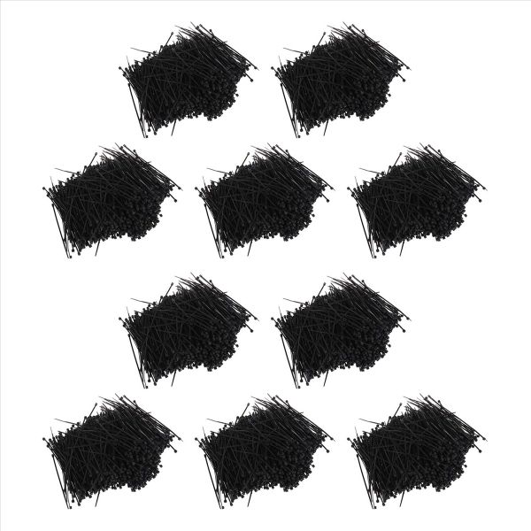 10000 Pcs Black Nylon Cable Zip Tie Fasten Wrap 95mm x 2mm